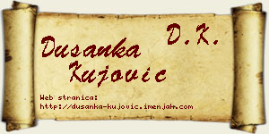 Dušanka Kujović vizit kartica